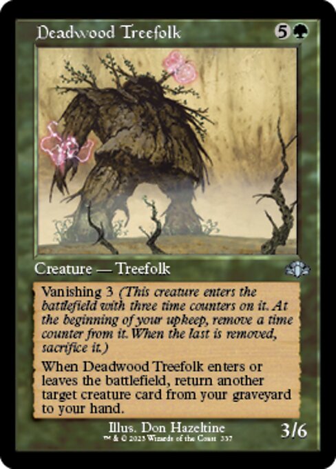 【Foil】【EN】デッドウッドのツリーフォーク/Deadwood Treefolk [DMR] 緑U No.337