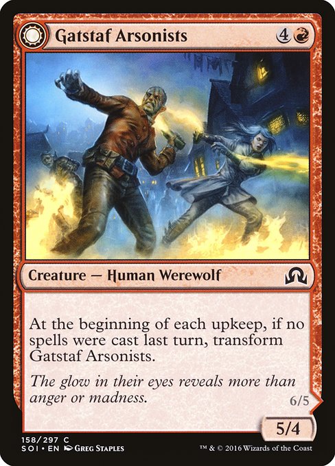 【Foil】【EN】Gatstaf Arsonists // Gatstaf Ravagers [SOI] 混C No.158