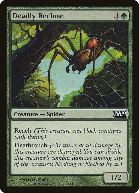 【EN】命取りの出家蜘蛛/Deadly Recluse [M10] 緑C No.175