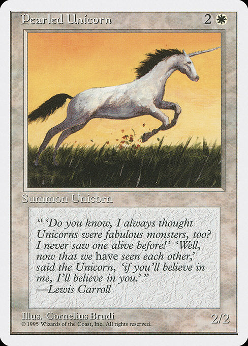 【EN】真珠色の一角獣/Pearled Unicorn [4ED] 白C No.39
