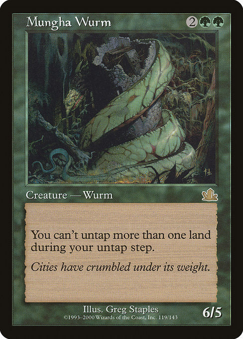 【Foil】【EN】ムンガ・ワーム/Mungha Wurm [PCY] 緑R No.119