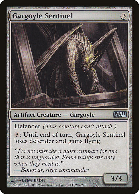 【Foil】【EN】ガーゴイルの歩哨/Gargoyle Sentinel [M11] 茶U No.207