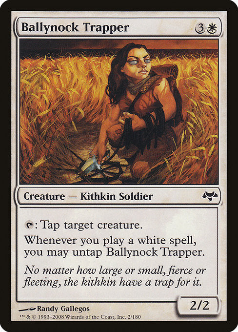 【Foil】【EN】バリーノックのわな師/Ballynock Trapper [EVE] 白C No.2