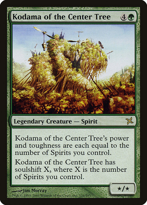 【Foil】【EN】中の樹の木霊/Kodama of the Center Tree [BOK] 緑R No.131