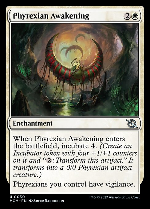 【Foil】【EN】ファイレクシアの覚醒/Phyrexian Awakening [MOM] 白U No.30