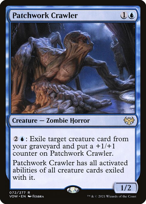 【Foil】【EN】這い寄る継ぎ接ぎ/Patchwork Crawler [VOW] 青R No.72