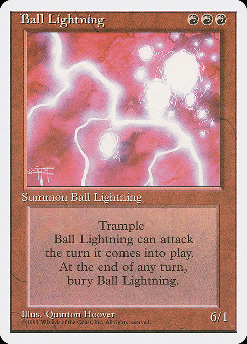 【EN】ボール・ライトニング/Ball Lightning [4ED] 赤R No.176