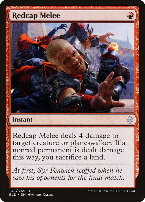 【Foil】【EN】レッドキャップの乱闘/Redcap Melee [ELD] 赤U No.135