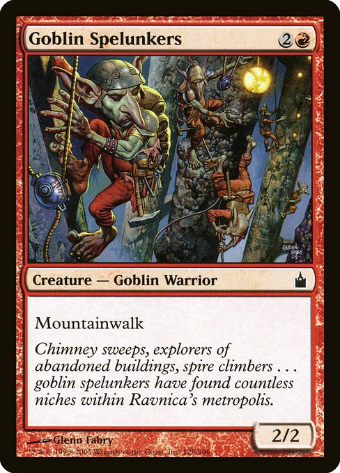 【Foil】【EN】ゴブリンの洞窟探検家/Goblin Spelunkers [RAV] 赤C No.128