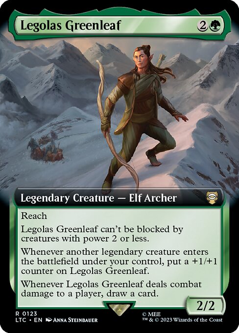 【Foil】【EN】緑葉のレゴラス/Legolas Greenleaf [LTC] 緑R No.123