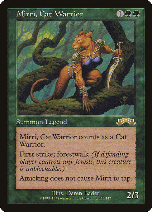 【EN】猫族の戦士ミリー/Mirri, Cat Warrior [EXO] 緑R No.114