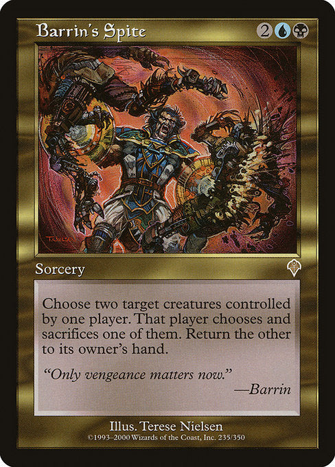 【Foil】【EN】バリンの悪意/Barrin's Spite [INV] 金R No.235