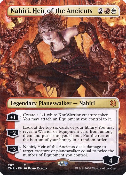 【Foil】【EN】古代を継ぐ者、ナヒリ/Nahiri, Heir of the Ancients [ZNR] 金M No.282