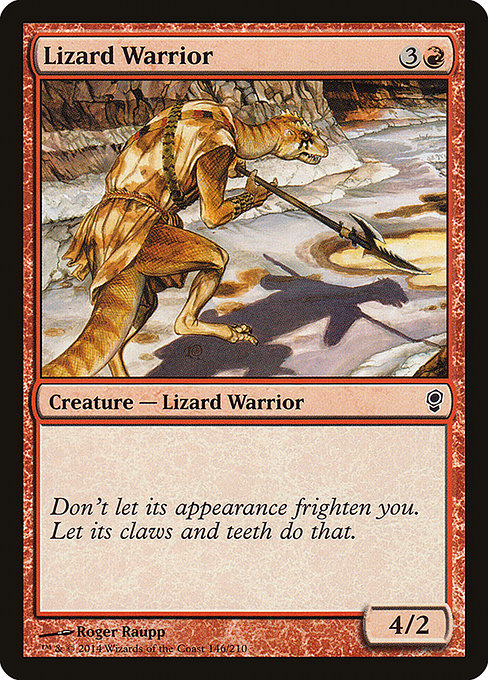 【Foil】【EN】トカゲ人間の戦士/Lizard Warrior [CNS] 赤C No.146