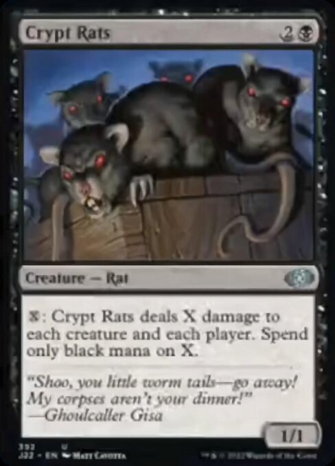 【EN】墓所のネズミ/Crypt Rats [J22] 黒U No.392