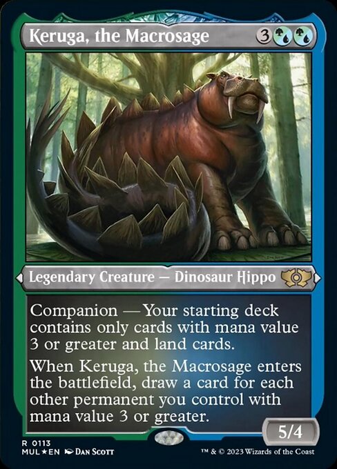 【エッチングFoil】【EN】巨智、ケルーガ/Keruga, the Macrosage [MUL] 混R No.113