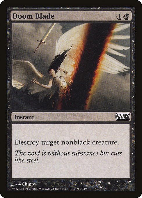 【Foil】【EN】破滅の刃/Doom Blade [M10] 黒C No.93