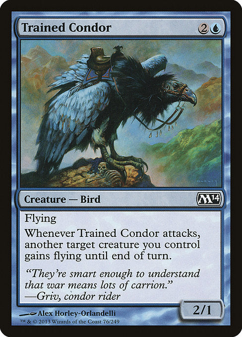【Foil】【EN】訓練されたコンドル/Trained Condor [M14] 青C No.76