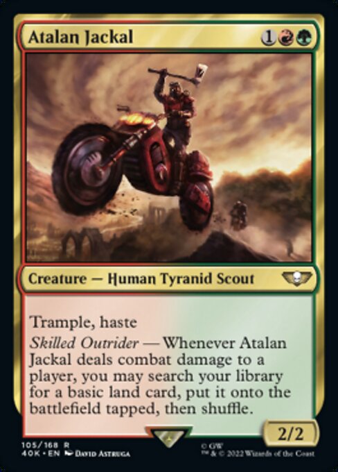 【Foil】【EN】Atalan Jackal [40K] 金R No.105★