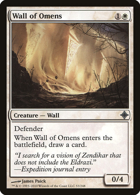 【EN】前兆の壁/Wall of Omens [ROE] 白U No.53