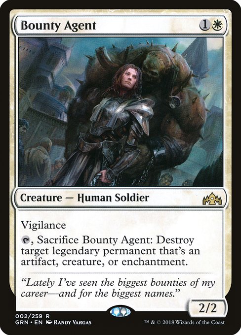 【Foil】【EN】報奨密偵/Bounty Agent [GRN] 白R No.2