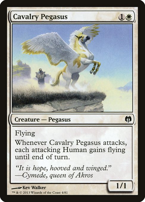 【EN】乗騎ペガサス/Cavalry Pegasus [DDL] 白C No.4
