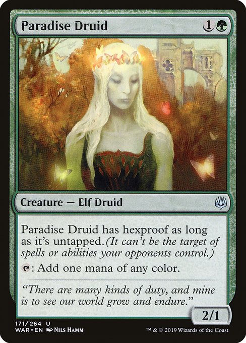 【EN】楽園のドルイド/Paradise Druid [WAR] 緑U No.171