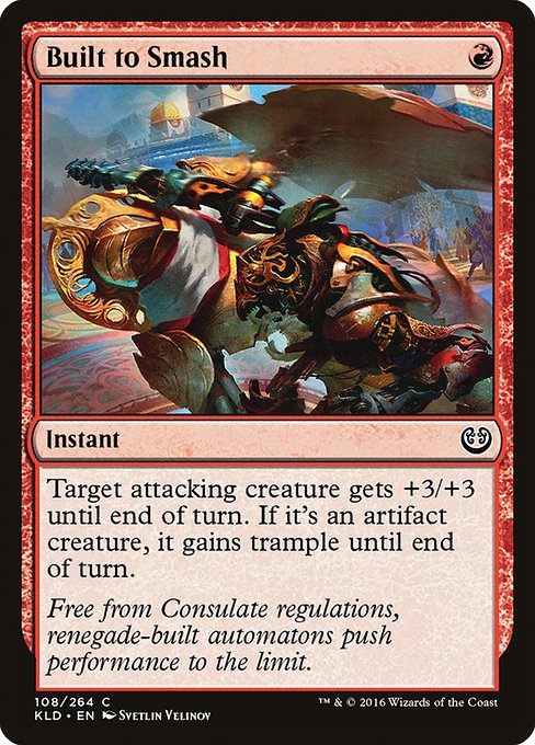 【Foil】【EN】撃砕確約/Built to Smash [KLD] 赤C No.108