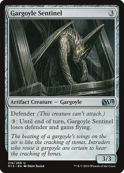 【EN】ガーゴイルの歩哨/Gargoyle Sentinel [M15] 茶U No.216