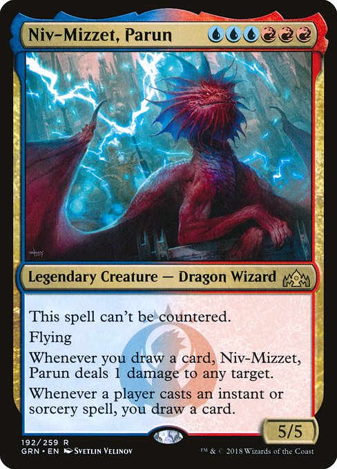 【Foil】【EN】パルン、ニヴ＝ミゼット/Niv-Mizzet, Parun [GRN] 金R No.192