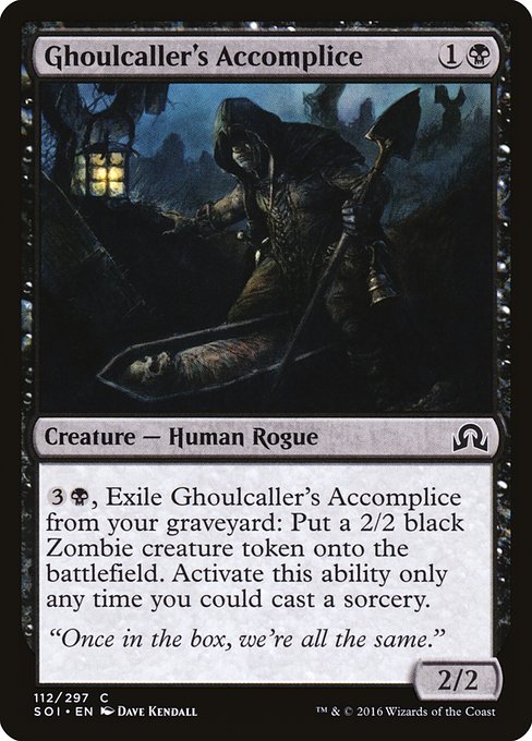 【Foil】【EN】グール呼びの共犯者/Ghoulcaller's Accomplice [SOI] 黒C No.112