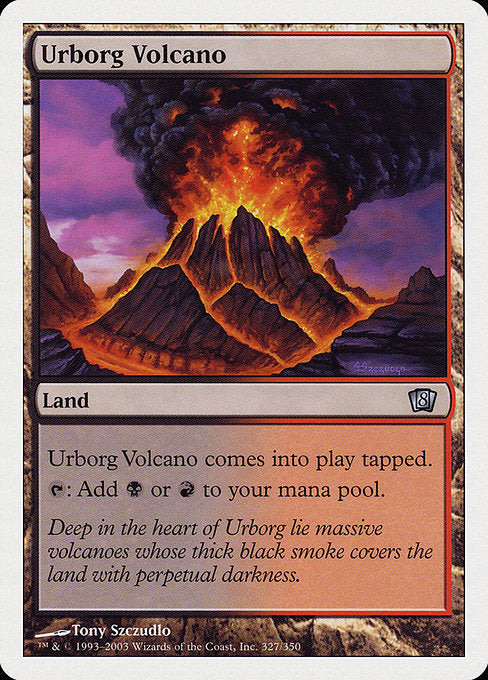 【Foil】【EN】アーボーグの火山/Urborg Volcano [8ED] 無U No.327