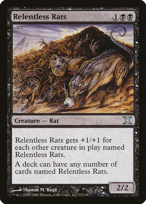 【EN】執拗なネズミ/Relentless Rats [10E] 黒U No.173