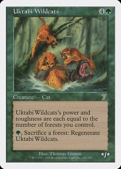 【EN】ウークタビー・ワイルドキャット/Uktabi Wildcats [7ED] 緑R No.278