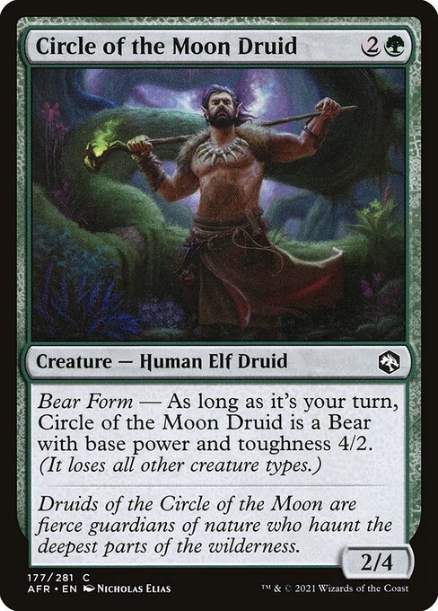 【EN】月の円環のドルイド/Circle of the Moon Druid [AFR] 緑C No.177