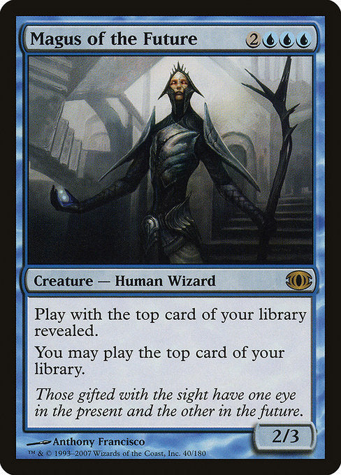 【Foil】【EN】未来の大魔術師/Magus of the Future [FUT] 青R No.40