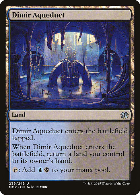 【Foil】【EN】ディミーアの水路/Dimir Aqueduct [MM2] 無U No.239