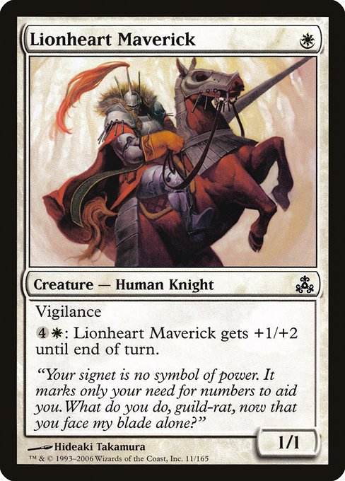 【Foil】【EN】勇猛な反対派/Lionheart Maverick [GPT] 白C No.11