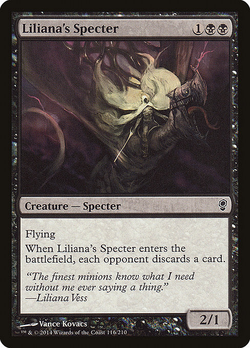 【Foil】【EN】リリアナの死霊/Liliana's Specter [CNS] 黒C No.116
