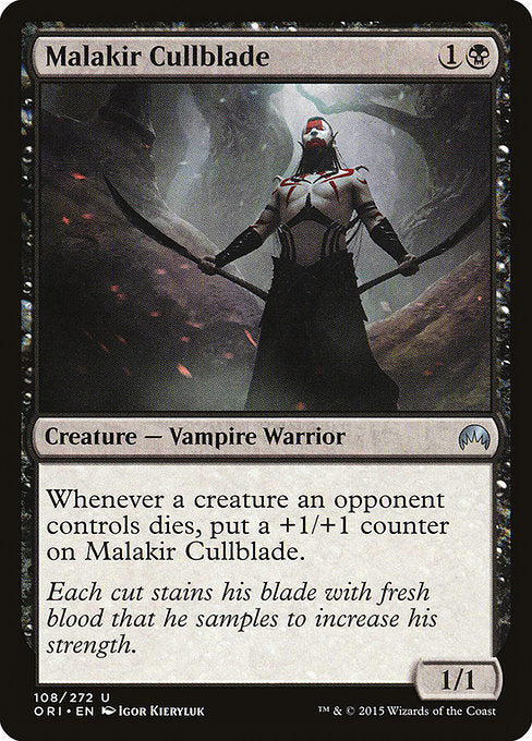 【Foil】【EN】マラキールの選刃/Malakir Cullblade [ORI] 黒U No.108