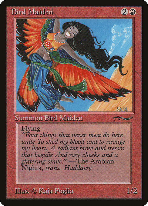 【EN】鳥の乙女/Bird Maiden [ARN] 赤C No.37†