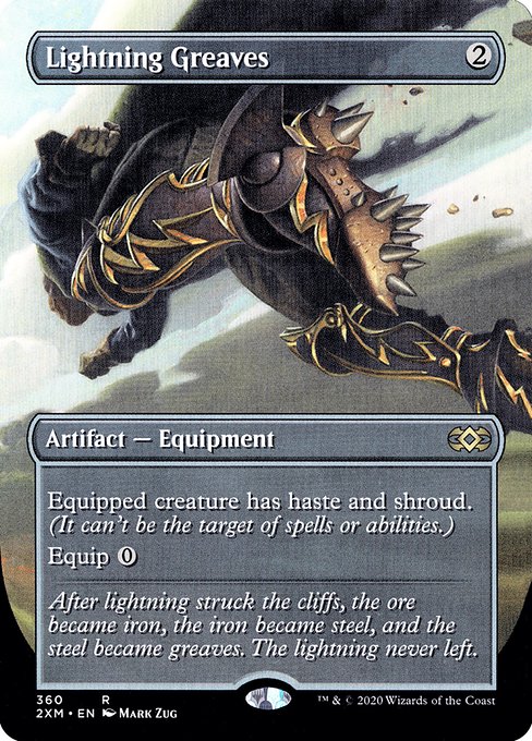 【Foil】【EN】稲妻のすね当て/Lightning Greaves [2XM] 茶R No.360