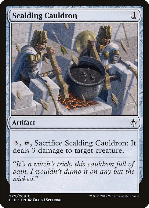 【Foil】【EN】煮えたぎる大釜/Scalding Cauldron [ELD] 茶C No.229