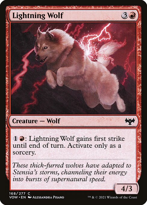【EN】稲妻狼/Lightning Wolf [VOW] 赤C No.168