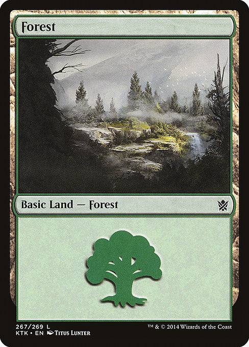 【Foil】【EN】森/Forest [KTK] 無C No.267