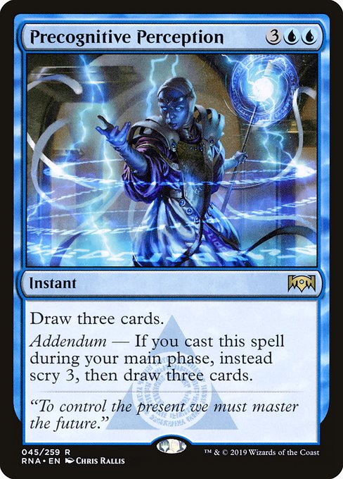 【Foil】【EN】予知覚/Precognitive Perception [RNA] 青R No.45