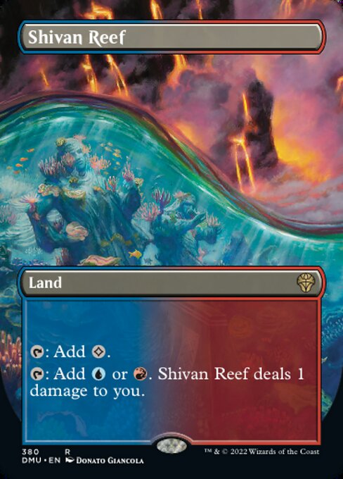 【Foil】【EN】シヴの浅瀬/Shivan Reef [DMU] 無R No.380