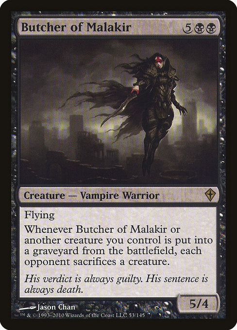 【Foil】【EN】マラキールの解体者/Butcher of Malakir [WWK] 黒R No.53