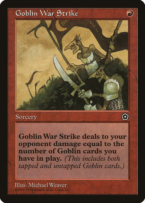 【EN】ゴブリンの集中攻撃/Goblin War Strike [P02] 赤C No.105