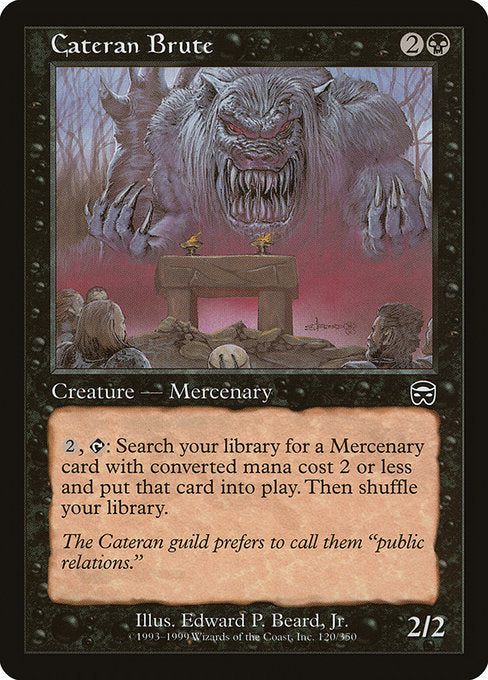 【Foil】【EN】カテラン組合の粗暴者/Cateran Brute [MMQ] 黒C No.120
